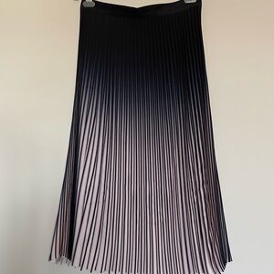 Reiss Elegant Ombré Pleated Skirt